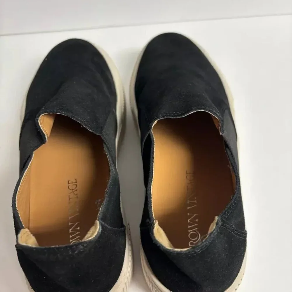 Crown Vintage Women’s Marlenna, Black Slip-On Sneakers, Size 9.5 M